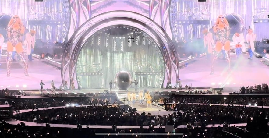 Beyonce performing