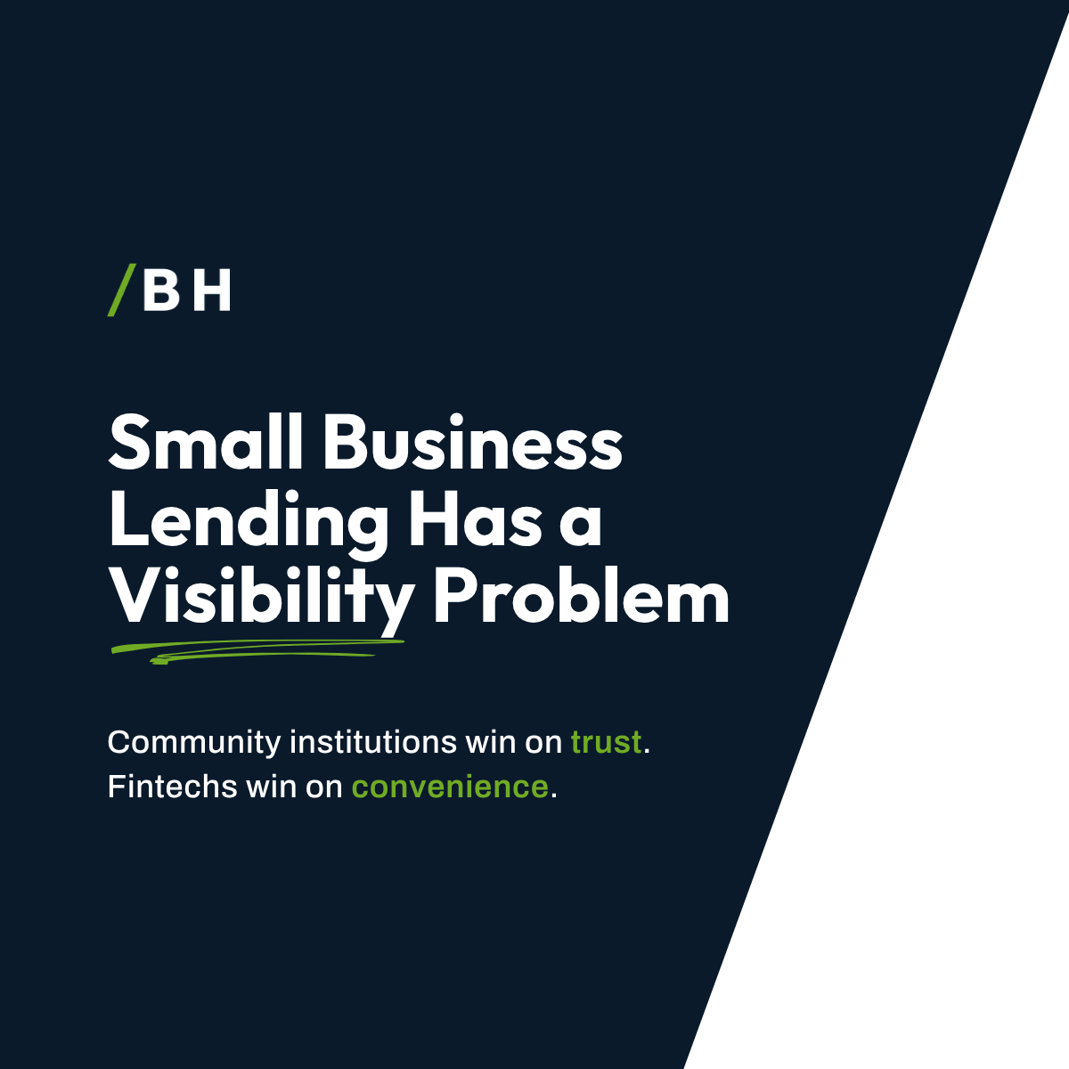 Competing With Online Lenders: Don’t Let the Siren Song of Fintech Steal Your Small Business Lending